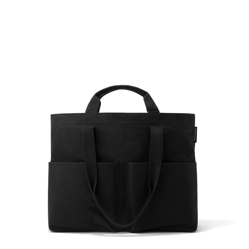 Large Dagne Dover Organic Cotton Tote in Onyx